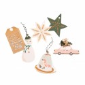 Crate paper - Snowflake layered tags 12pc