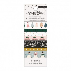 Crate paper - Snowflake washi tape 8pc 2