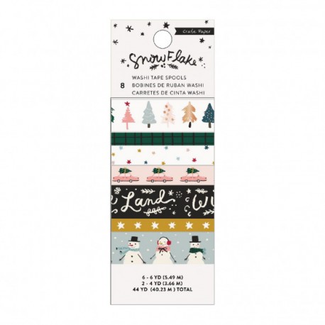 Crate paper - Snowflake washi tape 8pc
