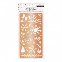Crate paper - Snowflake copper metal stencil