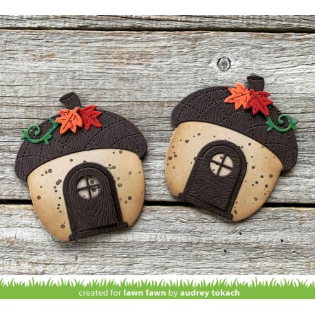 Acorn house - Fustella Lawn Fawn