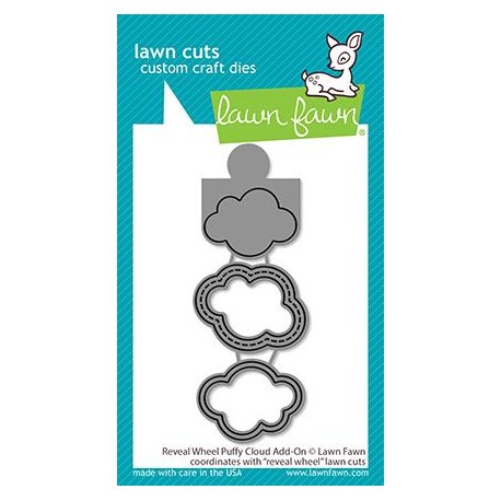 Reveal wheel puffy cloud add-on - Fustella Lawn Fawn