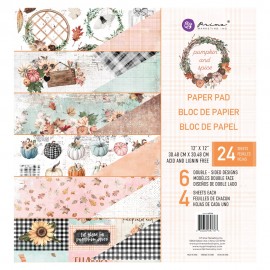 Blocco di carte per Scrapbooking di Prima Marketing -  Pumpkin & Spice 12x12