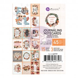 Blocco di carte per Scrapbooking - Pumpkin & Spice 3x4 Inch Journaling Cards