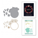 Spellbinders Christmas Foliage Circle Border - Hot Foil Plate & Dies