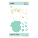 Spellbinders Christmas Foliage Circle Border - Hot Foil Plate & Dies