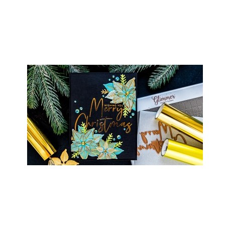 Spellbinders  Poinsettia - Hot Foil Plate & Dies