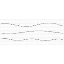 Stitched Slimline Snow Drifts - Fustella di My Favorite Things