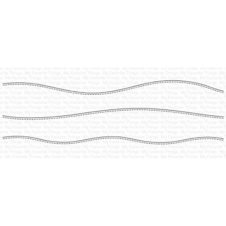 Stitched Slimline Snow Drifts - Fustella di My Favorite Things