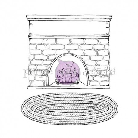 Fireplace & Rug - Timbro di Stacey Yacula Studio