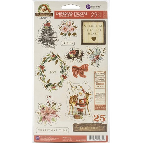 Chipboard Stickers  di Prima Marketing - Christmas In The Country