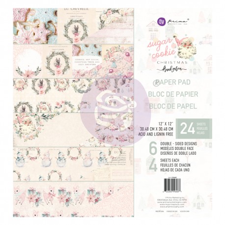 Paper pad 12x12 di Prima Marketing - Sugar Cookie Christmas