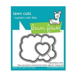 How you bean? heart add-on - Fustella Lawn Fawn