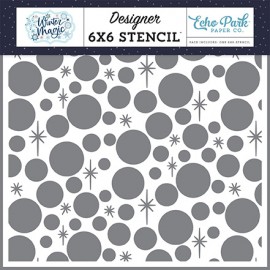 Echo Park Snow Magic 6x6 Inch Stencil