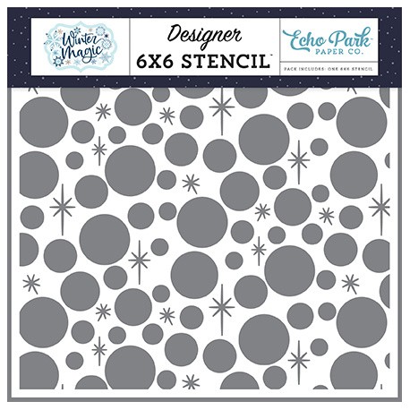 Echo Park Snow Magic 6x6 Inch Stencil