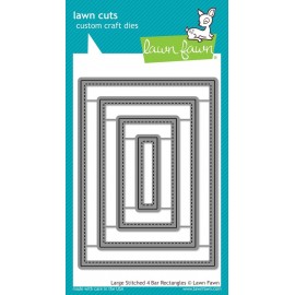 Large stitched 4 bar rectangles - Fustelle Lawn Fawn
