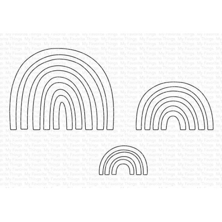 Happy Rainbows Die-namics - Fustella My Favorite Things