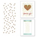 Spellbinders  Scattered Hearts Background - Hot Foil Plate
