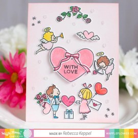 "Favorite Valentine" Combo - Timbro e fustella di Waffle Flower 2