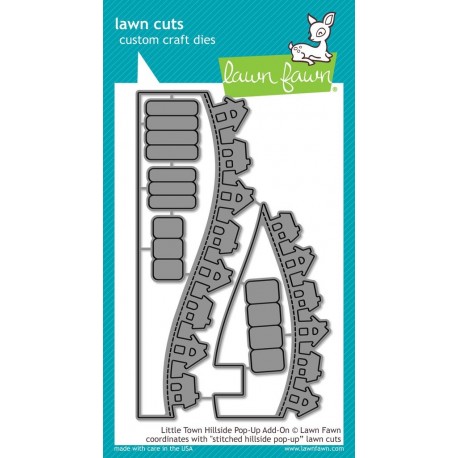 Little Town Hillside pop-up add-on- Fustella Lawn Fawn