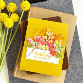 Leafy envelope die - Fustella di Pinkfresh Studio 2