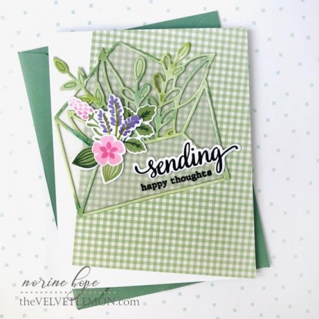 Leafy envelope die - Fustella di Pinkfresh Studio