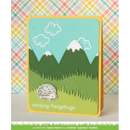 Grassy Hillside Borders - Fustelle Lawn Fawn