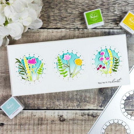 Slim stitched scallop circle panel - Fustella di Pinkfresh Studio