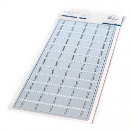 Slim diagonal stitched plaid die - Fustella di Pinkfresh Studio