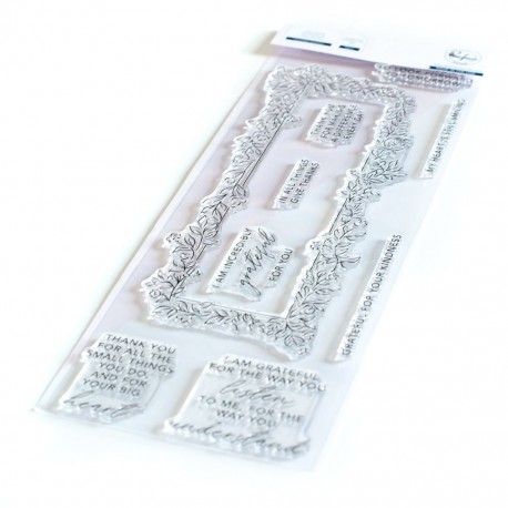 Pinkfresh Studio Incredibly Grateful coordinating die seT - Fustella di Pinkfresh Studio