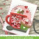Stitched mug frame - Fustella Lawn Fawn