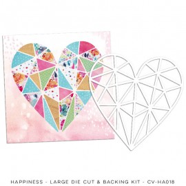 Carta di Cocoa Vanilla Studio - "Happiness" Large die cut