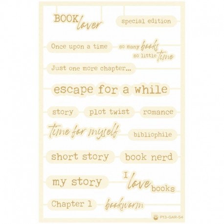 Light chipboard  P13 - The garden go books