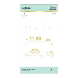 Spellbinders winter  - Hot Foil Plate village
