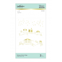 Spellbinders winter  - Hot Foil Plate village