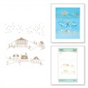 Spellbinders winter  - Hot Foil Plate village