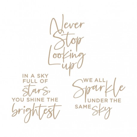 Spellbinders Celestial Sentiments   - Hot Foil Plate village