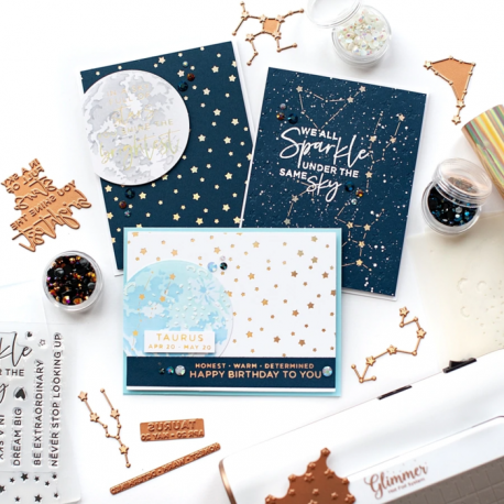 Spellbinders Celestial Sentiments   - Hot Foil Plate village