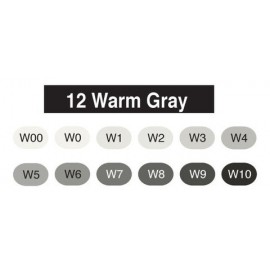 Marker Copic sketch - 12 WG Colors 2