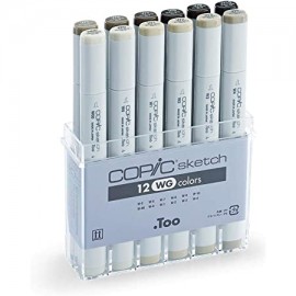 Marker Copic sketch - 12 WG Colors