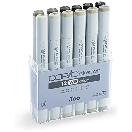 Marker Copic sketch - 12 WG Colors