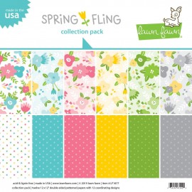 Blocco di carte Lawn Fawn 12"x12" - "Spring Fling"