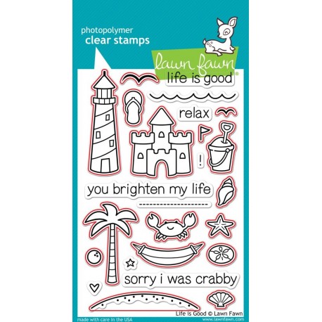 Life is good lawn cuts - Fustella Lawn Fawn