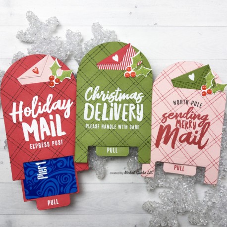 Merry Mail Stamp - Timbro di The Stamp Market