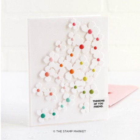 Ready to Bloom Card cover die - Fustella di The Stamp Market