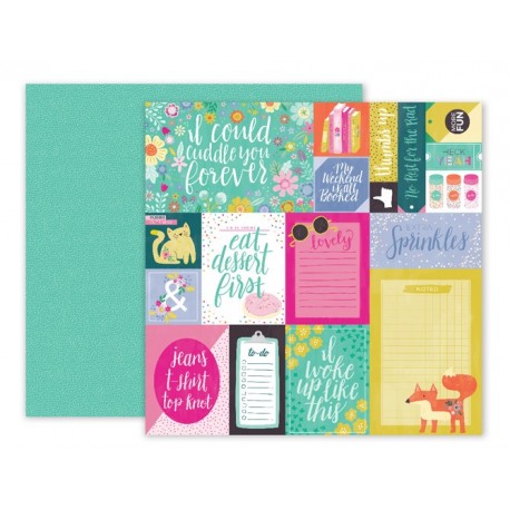 Carta per Scrapbooking do Pink Paislee  - "Oh my heart"