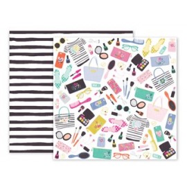 Carta per Scrapbooking do Pink Paislee - "Oh my heart" n.7