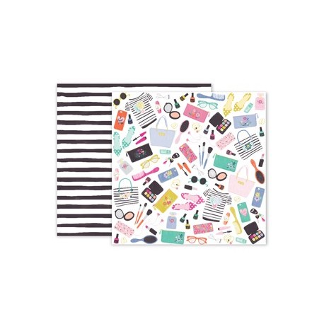 Carta per Scrapbooking do Pink Paislee - "Oh my heart" n.7