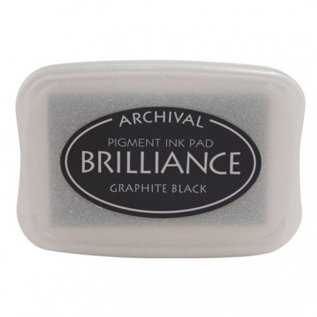Inchiostro Brilliance ink pad Graphite black di Tsukineko