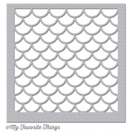 Stencil di  MFT  - " Cascading scallop"